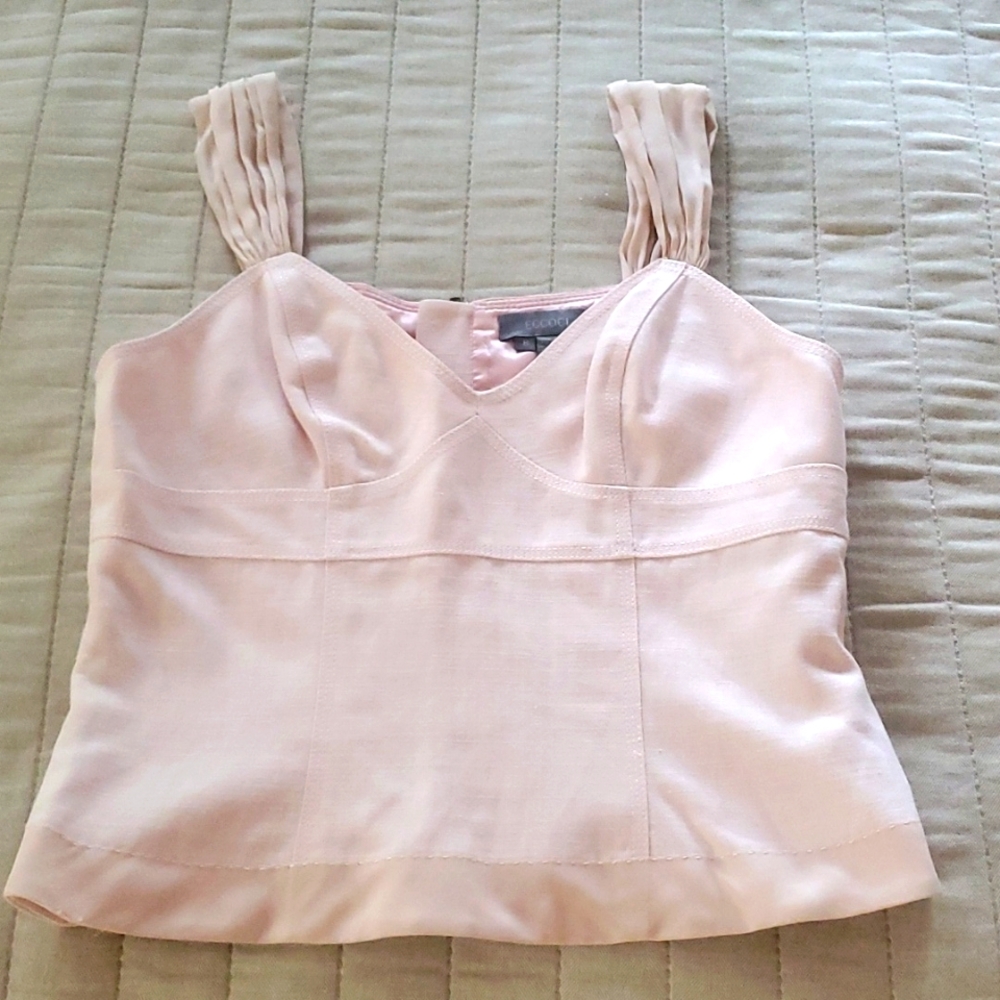 Silk linen  Eccoci top size 8